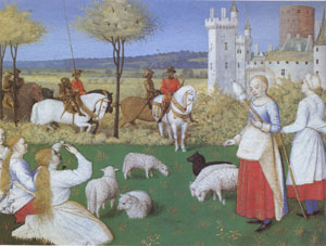 Jean Fouquet st Marguerite  From the Hours of Etienne Chevalier(mk05)